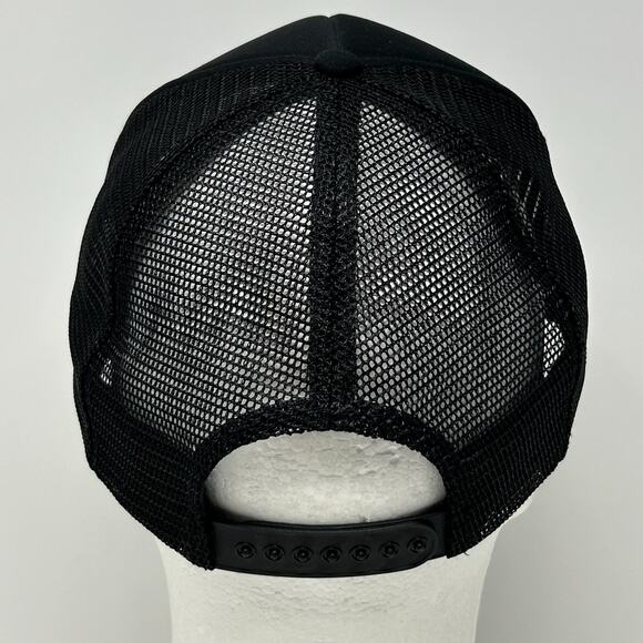 Vintage US Army Trucker Hat Cap Black 80s Camouflage Military Mesh Snapback - Picture 3 of 9